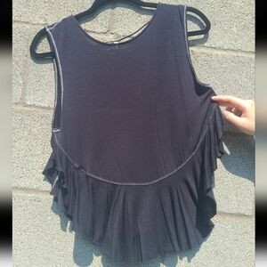 We The Free Crop Flowy Ruffle Tank Top Size XS